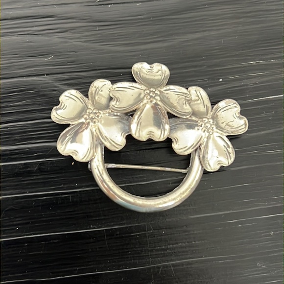 Danecraft Vintage Sterling Marked Set with Bracelet Brooch + Screw Back Earrings - Picture 6 of 11